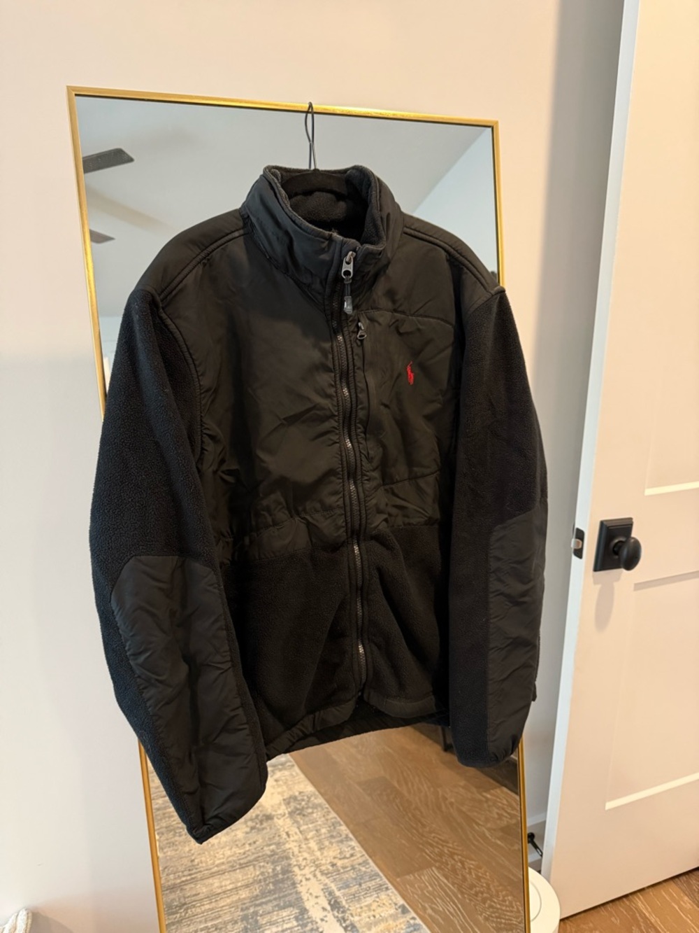 Polo by Ralph Lauren Black Quilted & Fleece Hybrid Jacket